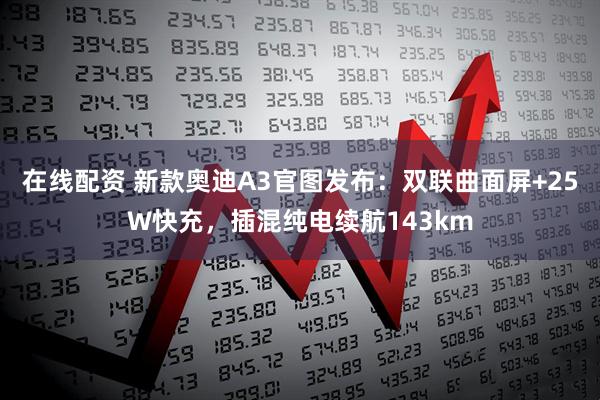 在线配资 新款奥迪A3官图发布：双联曲面屏+25W快充，插混纯电续航143km