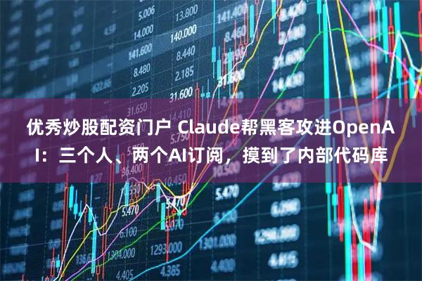 优秀炒股配资门户 Claude帮黑客攻进OpenAI：三个人、两个AI订阅，摸到了内部代码库